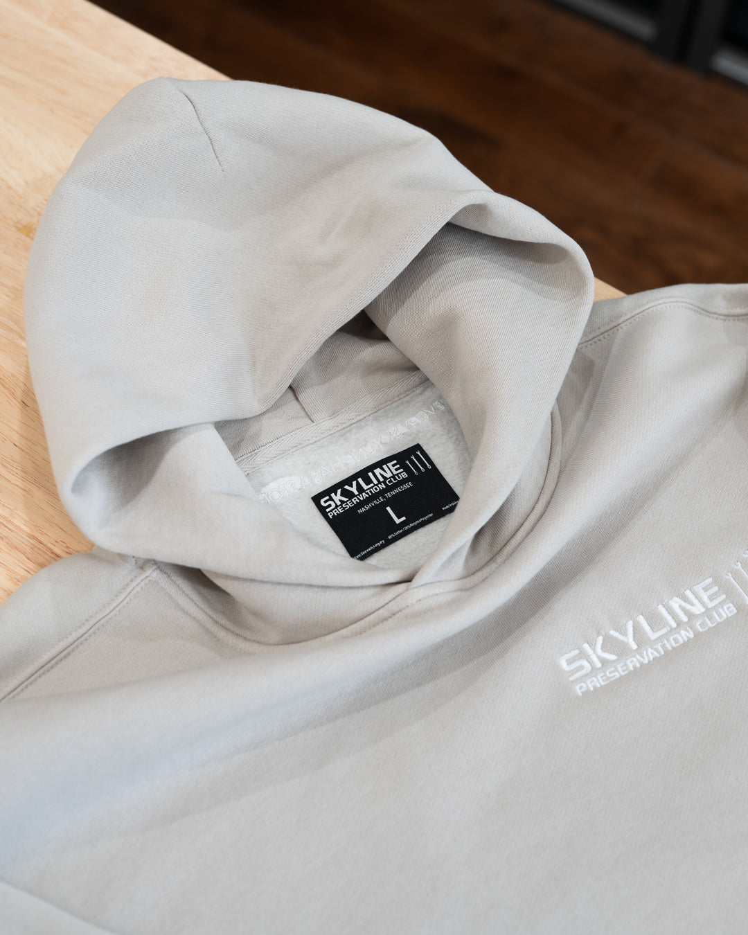 SPC PREMIUM EMBROIDERED CLUB HOODIE - FADED TATAMI