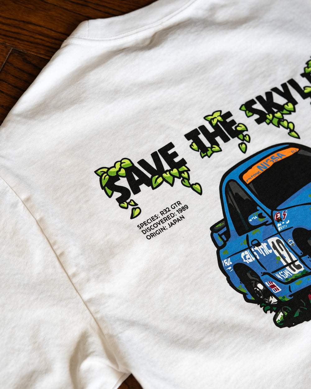 SAVE THE SKYLINES HEAVY TEE - R32 GTR EDITION