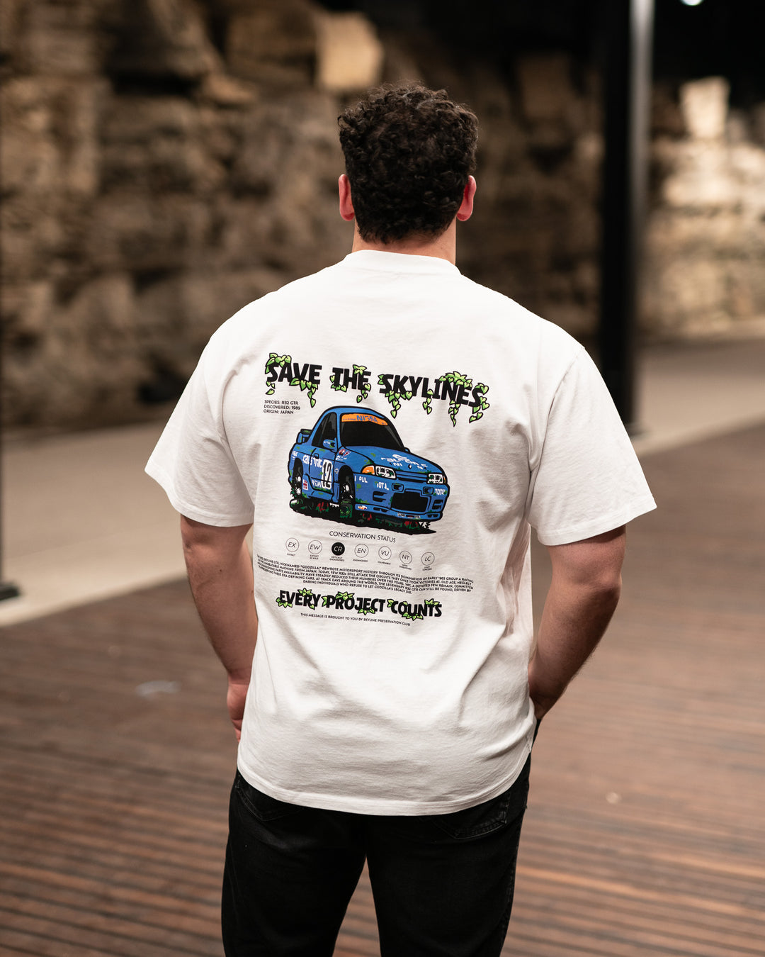 SAVE THE SKYLINES HEAVY TEE - R32 GTR EDITION