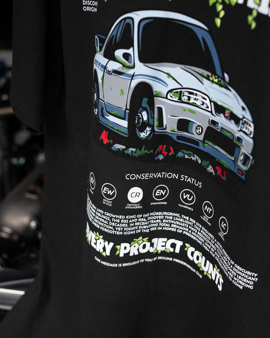 SAVE THE SKYLINES HEAVY TEE - R33 GTR EDITION