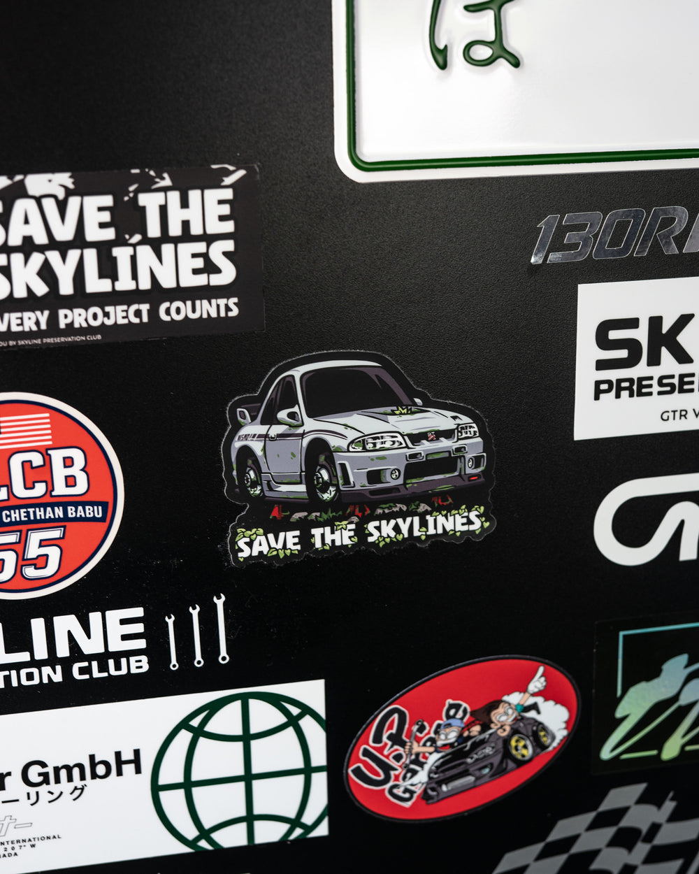 4" Save The Skylines Vinyl Sticker - R33 Ohana GTR Edition