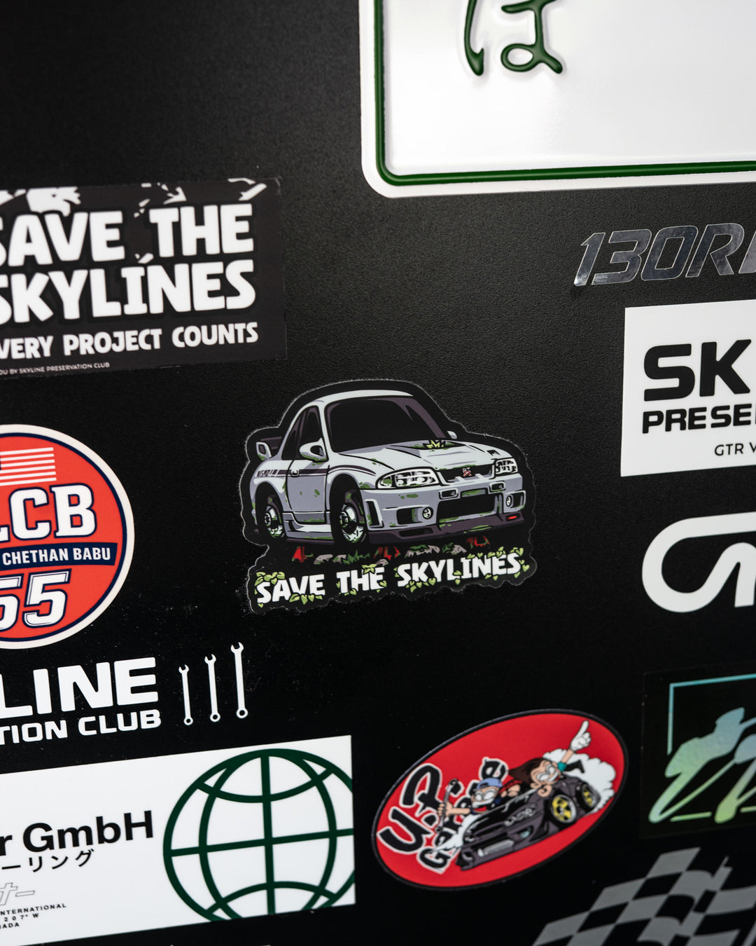 4" Save The Skylines Vinyl Sticker - R33 Ohana GTR Edition