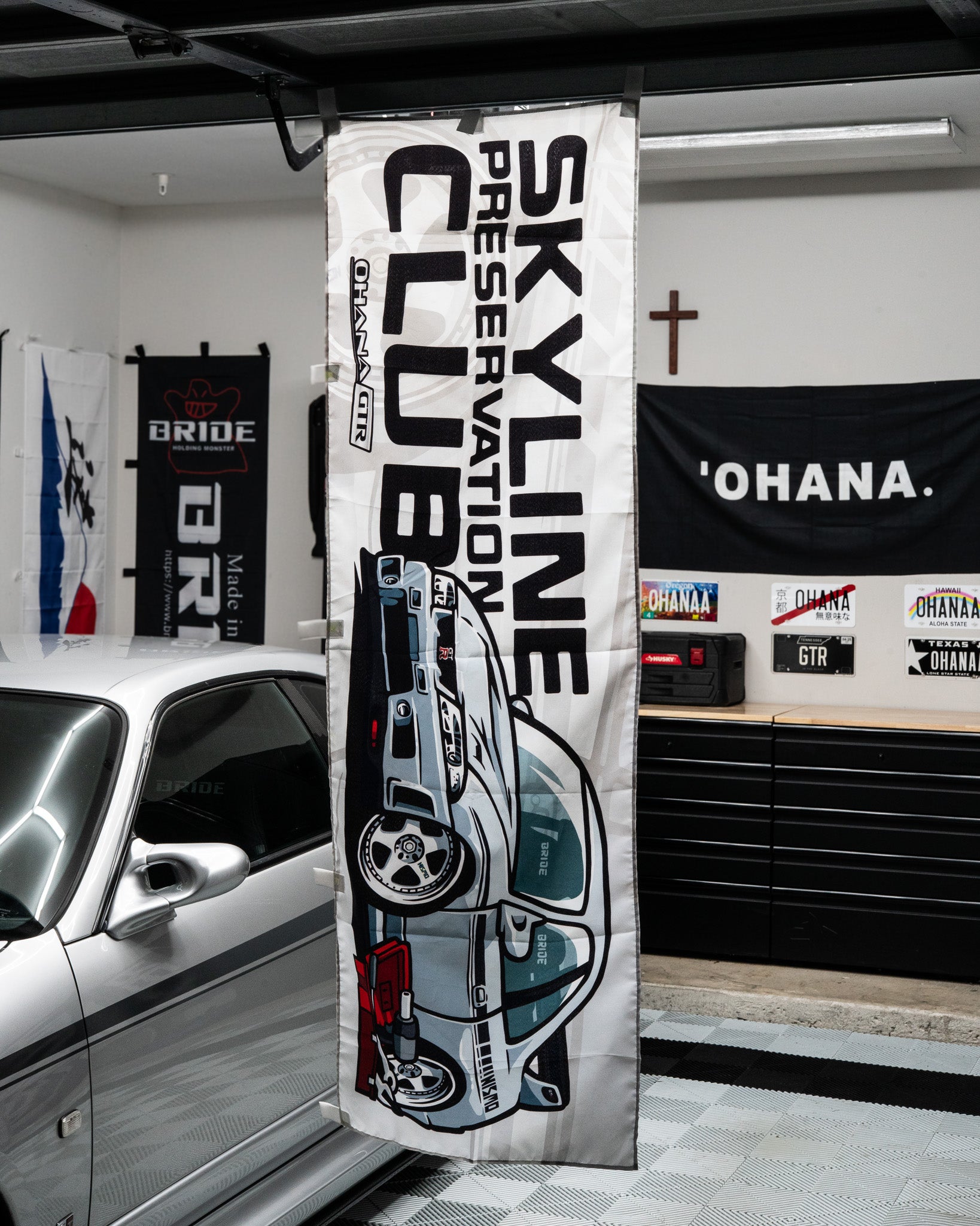 SKYLINE PRESERVATION CLUB X OHANA GTR NOBORI FLAG – Skyline
